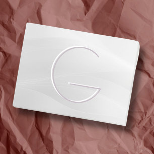 Monogramm für graupastellfarbene Aquarellfarben Post-it Klebezettel