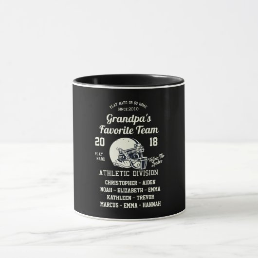 Monogramm für Großvater und Opa-Fußball Tasse (Zentrum)