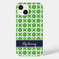 Monogramm für grüne und Navy Preppy-Links