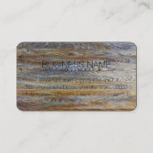 Monogramm für Holzkörner Nr. 3 Visitenkarte (Rückseite)