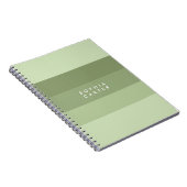 Monogramm für horizontale Farbblockstreifen auf gr Notizblock (Rechte Seite)