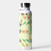 Monogramm für hübsche Frühlingsflorenminze Trinkflasche (Rechts)
