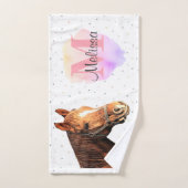 Monogramm für hübsche Pferdehaltung Handtuch (Handtuch)