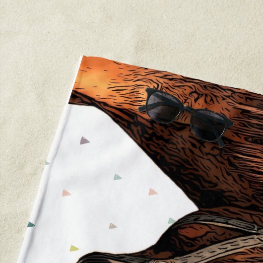 Monogramm für hübsche Pferdehaltung Strandtuch (Beispiel)