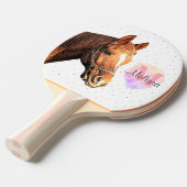 Monogramm für hübsche Pferdehaltung Tischtennis Schläger (Vorderseite)