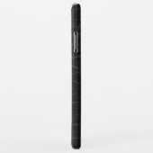 Monogramm für Imitate Schwarzes Leder Case-Mate iPhone Hülle (Hinten/Rechts)