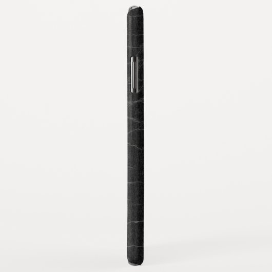 Monogramm für Imitate Schwarzes Leder Case-Mate iPhone Hülle (Hinten/Rechts)