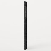 Monogramm für Imitate Schwarzes Leder Case-Mate iPhone Hülle (Hinten/Links)