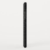 Monogramm für Imitate Schwarzes Leder Case-Mate iPhone Hülle (Hinten/Rechts)