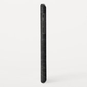 Monogramm für Imitate Schwarzes Leder Case-Mate iPhone Hülle (Hinten/Links)