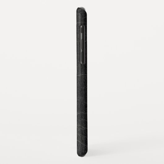 Monogramm für Imitate Schwarzes Leder Case-Mate iPhone Hülle (Hinten/Links)