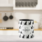 Monogramm für Katzen, Katzen und mehr Katzen Tasse