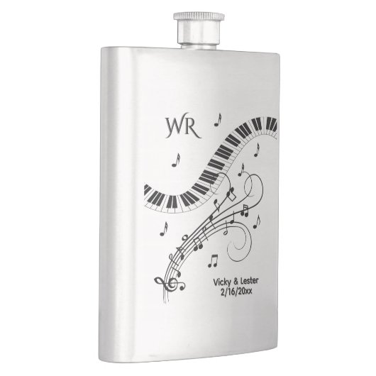 Monogramm für Klaviertastatorys Flachmann (Rechts)