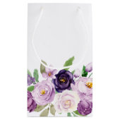 Monogramm für kleine Lila und Lavendel-Rose Kleine Geschenktüte (Rückseite)