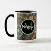 Monogramm für lebendige Mandalas Tasse (Links)