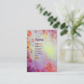 MONOGRAMM FÜR LEICHTE ERINNERUNGEN VISITENKARTE (Stehend Vorderseite)