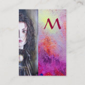 MONOGRAMM FÜR LEICHTE ERINNERUNGEN VISITENKARTE (Rückseite)