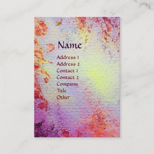 MONOGRAMM FÜR LEICHTE ERINNERUNGEN VISITENKARTE (Vorderseite)