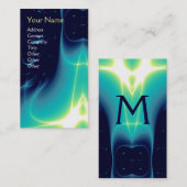 MONOGRAMM FÜR LICHTWELLEN VISITENKARTE (Vorne/Hinten)