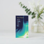 MONOGRAMM FÜR LICHTWELLEN VISITENKARTE (Stehend Vorderseite)