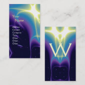 MONOGRAMM FÜR LICHTWELLEN VISITENKARTE (Vorne/Hinten)