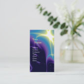 MONOGRAMM FÜR LICHTWELLEN VISITENKARTE (Stehend Vorderseite)