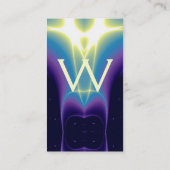 MONOGRAMM FÜR LICHTWELLEN VISITENKARTE (Rückseite)