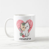 Monogramm für Liebe und Whiskers Kaffeetasse (Links)