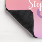 Monogramm für lila Aquarellfarben Mousepad (Ecke)