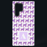 Monogramm für Lila Silhouette des Hundes in Afghan Samsung Galaxy Hülle<br><div class="desc">Ideal für jeden Hundefreund,  diese bezaubernde afghanische Hund-Silhouette lila monogramm Fall Partner iPhone Case wird sicher,  dass Ihr Telefon aussehen super niedlich. Mit seinen trendigen Farben und dem Design der Hunde-Silhouette muss man sich nicht mehr nach einem stilvollen und auffälligen Look umsehen. Anpassen mit jedem Initial in der Mitte.</div>