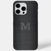 Monogramm für Männer mit Leinenschau Case-Mate iPhone Hülle (Rückseite)