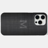 Monogramm für Männer mit Leinenschau Case-Mate iPhone Hülle (Rückseite (Horizontal))