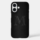 Monogramm für Männer mit Leinenschau Case-Mate iPhone Hülle (Rückseite)