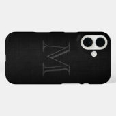Monogramm für Männer mit Leinenschau Case-Mate iPhone Hülle (Rückseite (Horizontal))