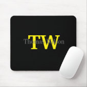 Monogramm für Männer Modernes Minimalistisch Schwa Mousepad (Mit Mouse)