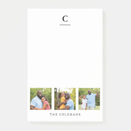 Monogramm für mehrere Foto Post-it Klebezettel