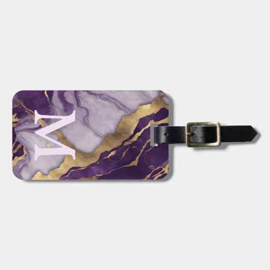 Monogramm für Minimalistischen skandinavischen Lil Gepäckanhänger (Vorderseite horizontal)