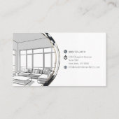 Monogramm für moderne Architekturen Visitenkarte (Rückseite)