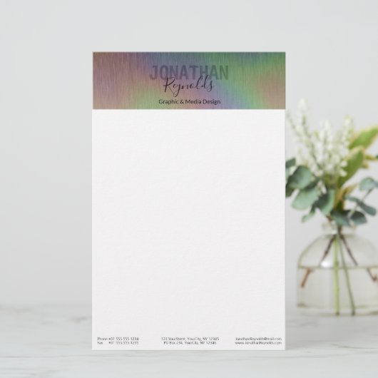 Monogramm für moderne Imitate Briefpapier (Stehend Vorderseite)