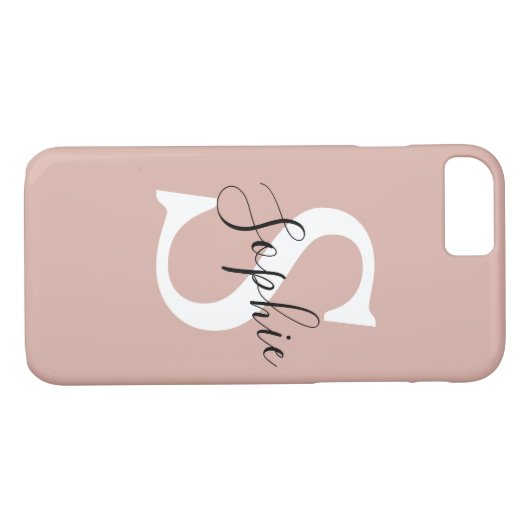 Monogramm für moderne Personalisierte Bezeichnung Case-Mate iPhone Hülle (Rückseite (Horizontal))