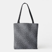 Monogramm für moderne schwarze Stars Tasche (Rückseite)