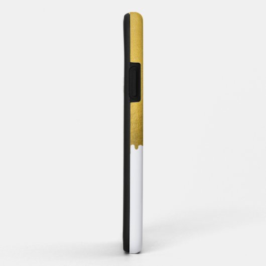 Monogramm für modische Gold-Metallic-Tropfen Case-Mate iPhone Hülle (Hinten/Rechts)