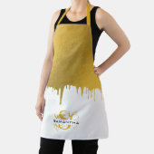 Monogramm für modische Gold-Metallic-Tropfen Schürze (InSitu)