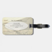 Monogramm für Nautic Sails beidseitig Gepäckanhänger (Rückseite horizontal)