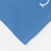 Monogramm für Navy und Blue Stripes | Editierbare Fleecedecke (Ecke)