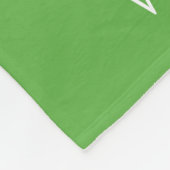 Monogramm für Navy und Green Strips | Editierbare Fleecedecke (Ecke)