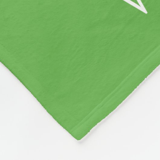 Monogramm für Navy und Green Strips | Editierbare Fleecedecke (Ecke)