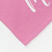 Monogramm für Navy und Rosa Trellis | Editierbare  Fleecedecke (Ecke)