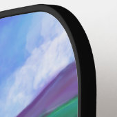 Monogramm für niedliche Ziege Pickleball Schläger (Linke Seite)