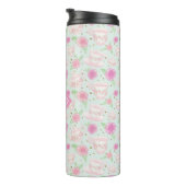 Monogramm für niedliches Party aus Girly-Mint und  Thermosbecher (Nach rechts gedreht)